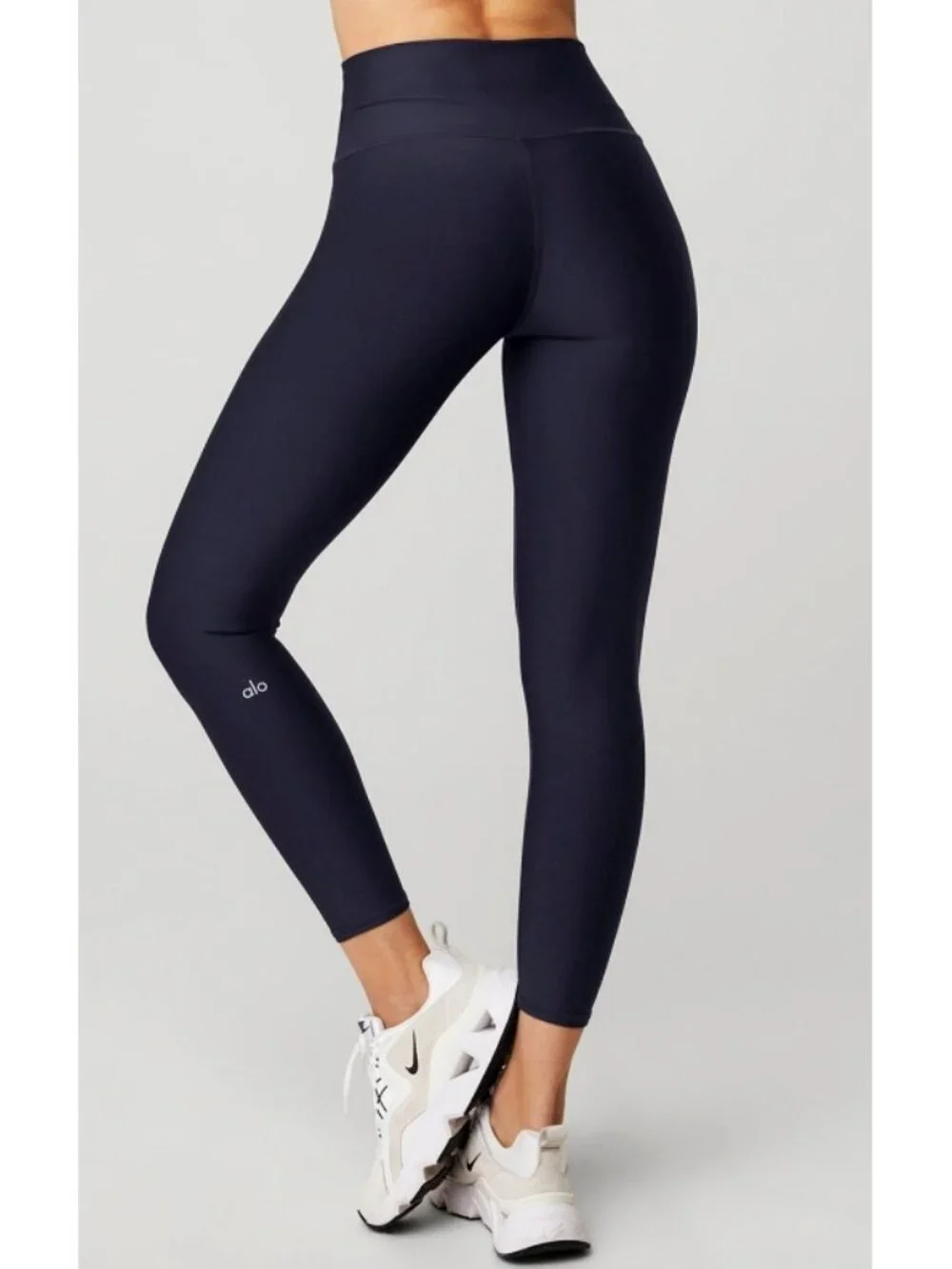Alo 7/8 High-Waist Airlift Leggings Navy Hi-Rise Waisted Tights Skinny Pants S